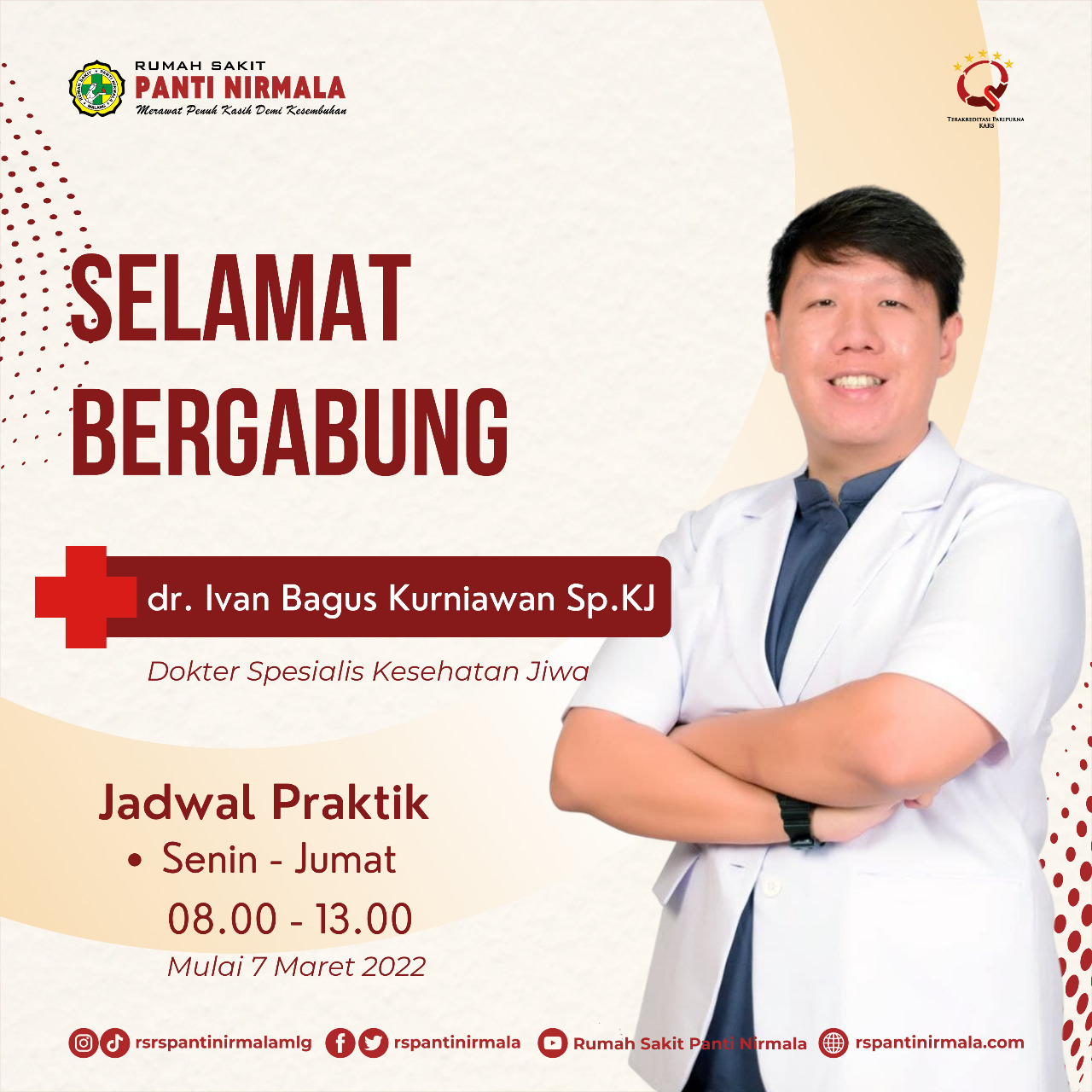 Selamat Bergabung dr. Ivan Bagus Kurniawan Sp.KJ