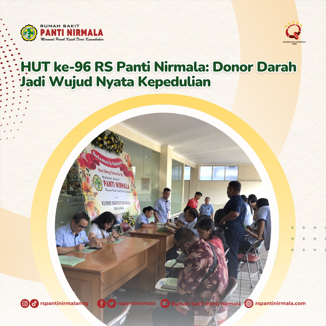 HUT ke-96 RS Panti Nirmala: Donor Darah Jadi Wujud Nyata Kepedulian
