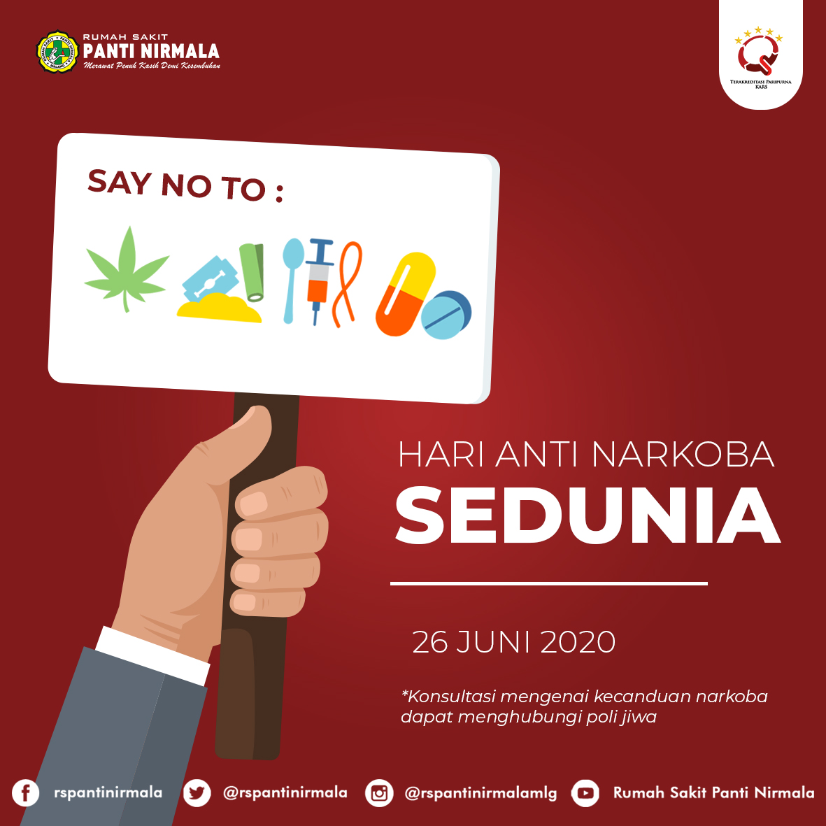 Hari Anti Narkoba Sedunia 2020