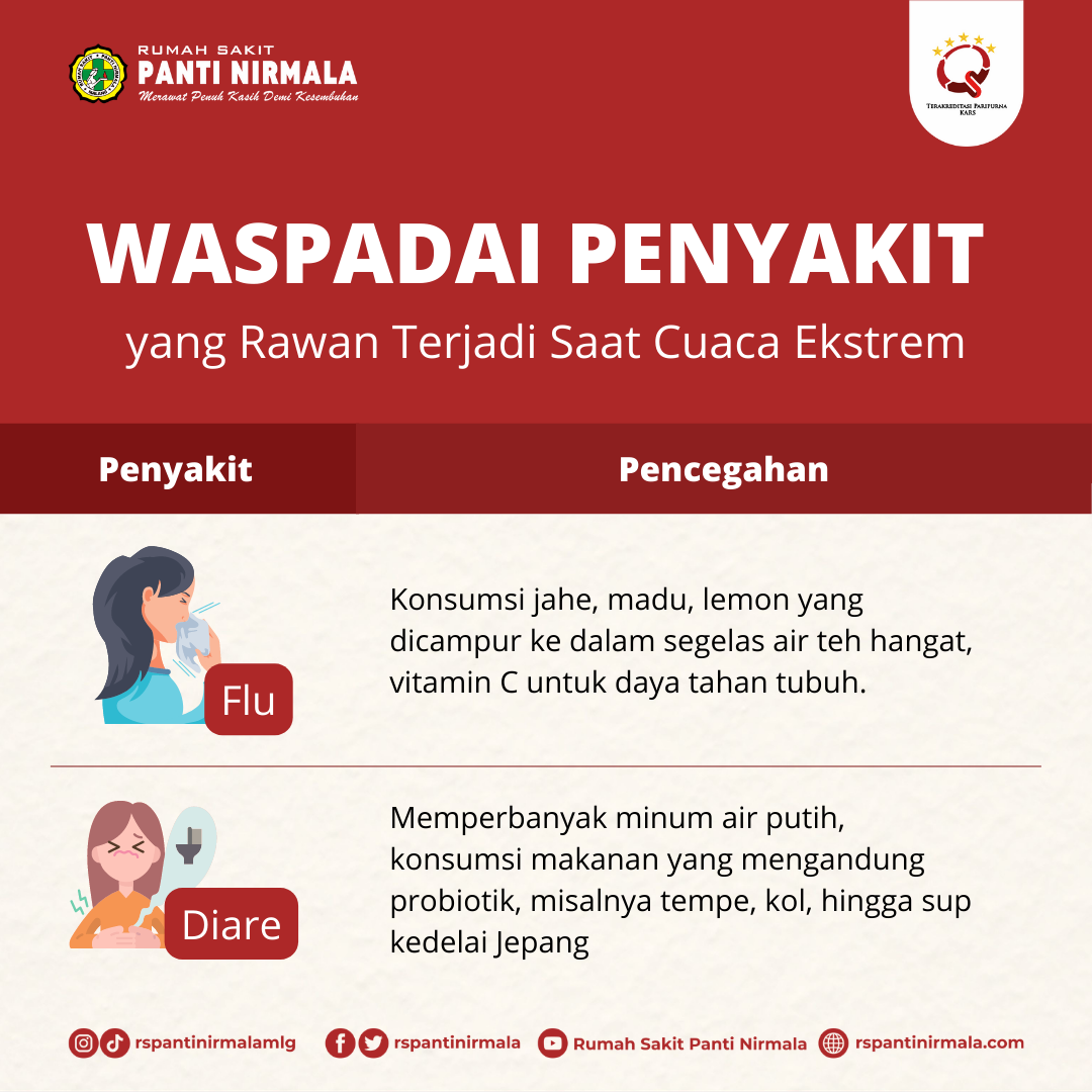 Waspadai Penyakit yang Rawan Terjadi Saat Cuaca Ekstrem