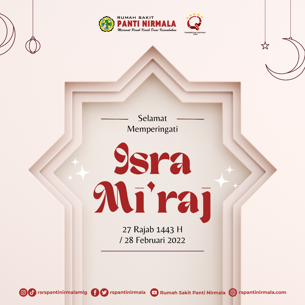 Selamat Memperingati Isra Miraj 1443 H/2022.