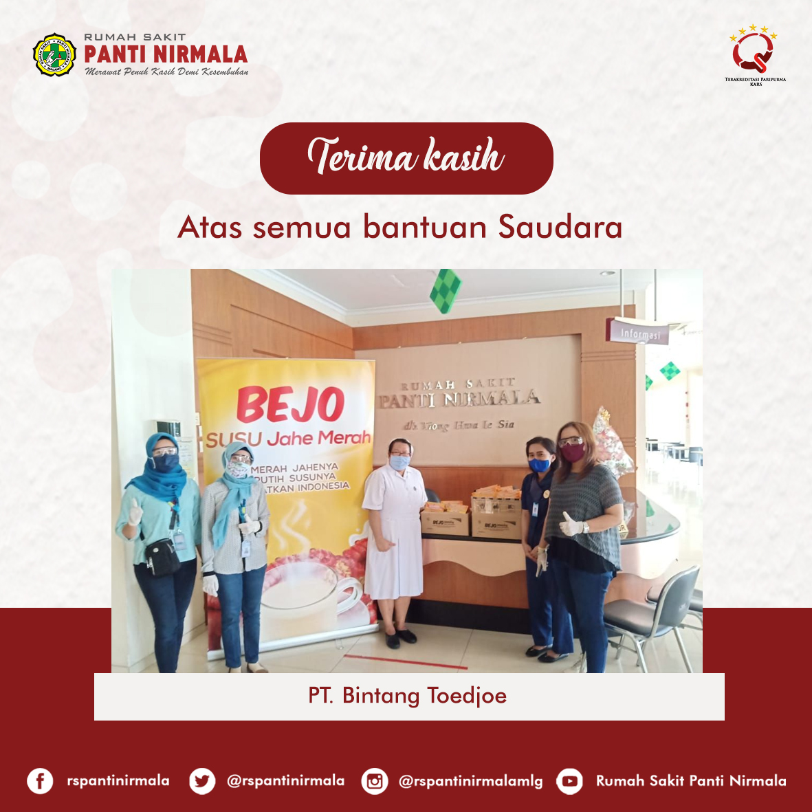 Terimakasih Para Donatur