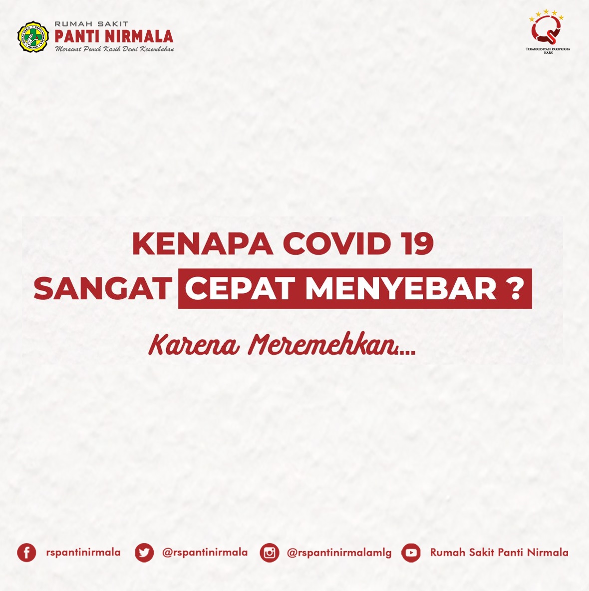 Kenapa COVID 19 Sangat Cepat Menyebar