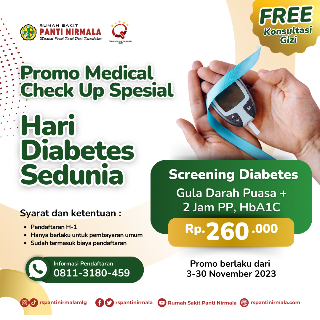 Promo Medical Check Up Spesial Hari Diabetes Sedunia!