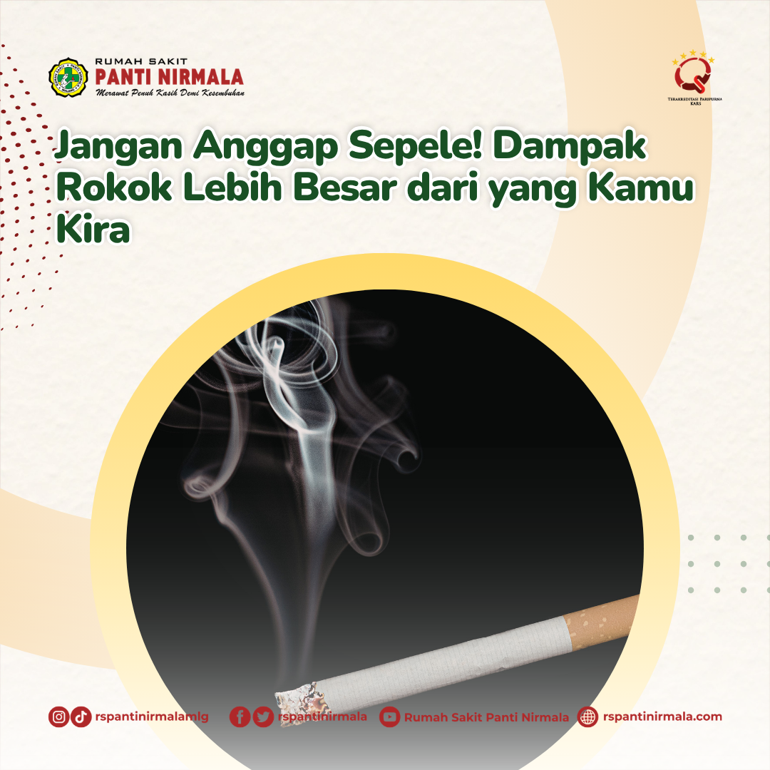 Jangan Anggap Sepele! Dampak Rokok Lebih Besar dari yang Kamu Kira